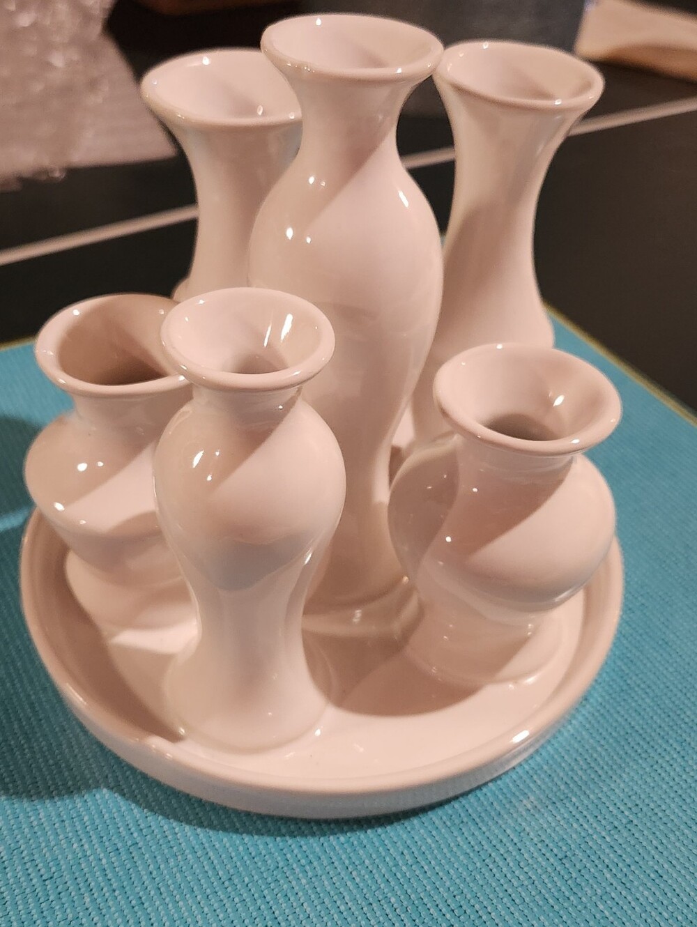 Chic Budvase Cluster Flower Vase Home Decor Ceramic Flower Vase
